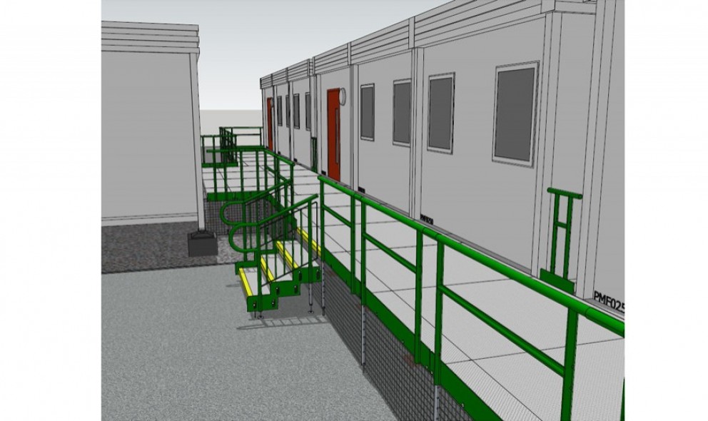 Temporary access ramps drawing 