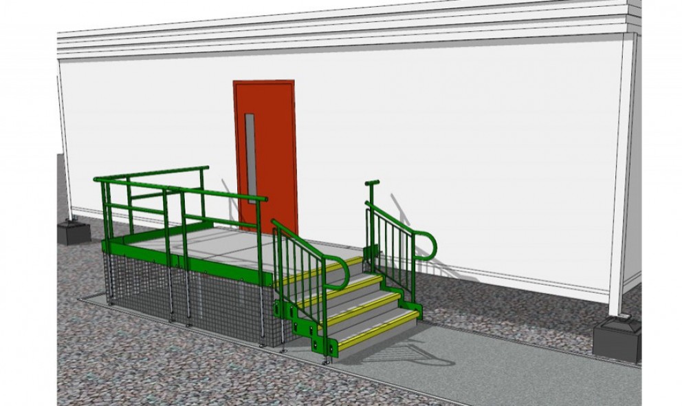 temporary access steps drawing 