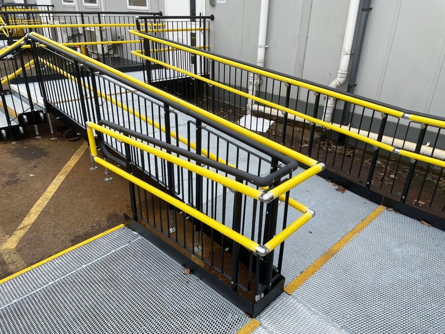 Rust-proof steel ramps & steps for Network Rail, Bolton